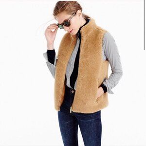J.Crew Fleece Tan Vest